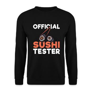 Cadeau pour les amateurs de sushis de cuisine japonaise - Sweat-shirt Unisexe - noir - Devant - Alina (178cm) & Michal (187cm)
