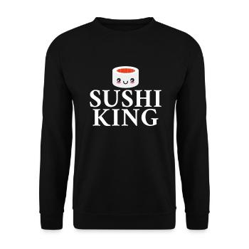 Cadeau pour les amateurs de sushis de cuisine japonaise - Sweat-shirt Unisexe - noir - Devant - Alina (178cm) & Michal (187cm)