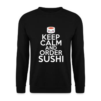 Cadeau pour les amateurs de sushis de cuisine japonaise - Sweat-shirt Unisexe - noir - Devant - Alina (178cm) & Michal (187cm)