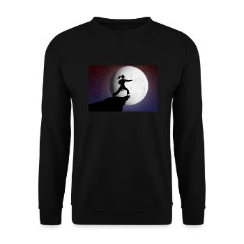 Taekwondo Girls Karate Taekwondo Gift - Unisex Sweatshirt - black - Front - Alina (178cm) & Michal (187cm)