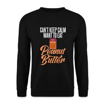 Peanut Butter Lover Gift - Unisex Sweatshirt - black - Front - Alina (178cm) & Michal (187cm)
