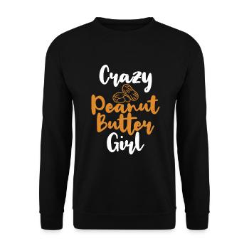 Peanut Butter Lover Gift - Unisex Sweatshirt - black - Front - Alina (178cm) & Michal (187cm)