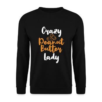 Erdnussbutter-Liebhaber-Geschenk - Unisex Pullover - Schwarz - Vorne - Alina (178cm) & Michal (187cm)
