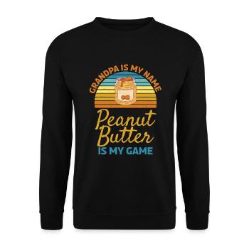 Cadeau amoureux du beurre de cacahuète - Sweat-shirt Unisexe - noir - Devant - Alina (178cm) & Michal (187cm)