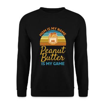 Cadeau amoureux du beurre de cacahuète - Sweat-shirt Unisexe - noir - Devant - Alina (178cm) & Michal (187cm)