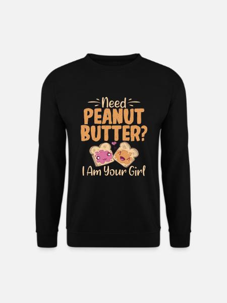 Peanut Butter Lover Gift - Unisex Sweatshirt - black