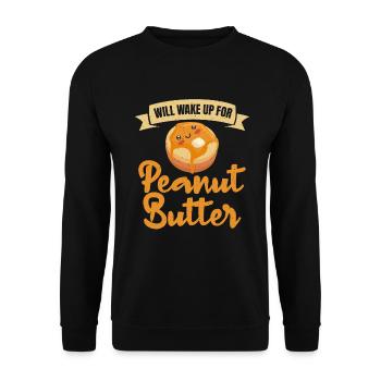 Cadeau amoureux du beurre de cacahuète - Sweat-shirt Unisexe - noir - Devant - Alina (178cm) & Michal (187cm)