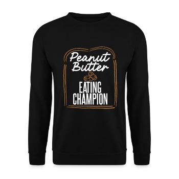 Cadeau amoureux du beurre de cacahuète - Sweat-shirt Unisexe - noir - Devant - Alina (178cm) & Michal (187cm)