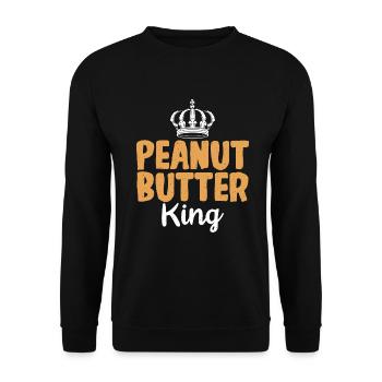 Cadeau amoureux du beurre de cacahuète - Sweat-shirt Unisexe - noir - Devant - Alina (178cm) & Michal (187cm)