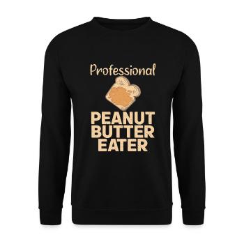 Peanut Butter Lover Gift - Unisex Sweatshirt - black - Front - Alina (178cm) & Michal (187cm)