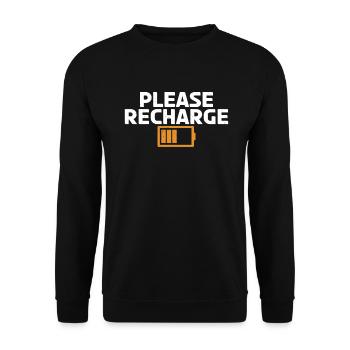 Cadeau amoureux du beurre de cacahuète - Sweat-shirt Unisexe - noir - Devant - Alina (178cm) & Michal (187cm)