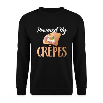 Crepe Gifts for Crepe Lover - Unisex Sweatshirt - black - Front - Alina (178cm) & Michal (187cm)