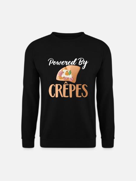 Crepe Geschenke für Crêpe Liebhaber - Unisex Pullover - Schwarz