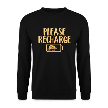 Crepe Gifts for Crepe Lover - Unisex Sweatshirt - black - Front - Alina (178cm) & Michal (187cm)