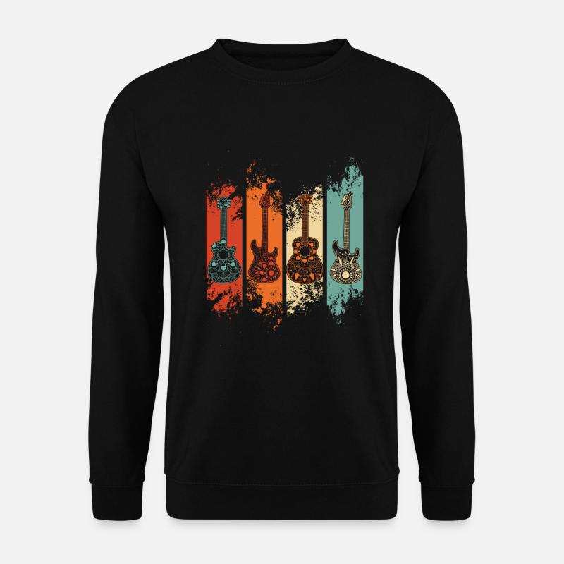 gitarre - Unisex Pullover - Schwarz