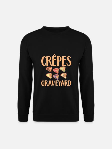 Crepe Geschenke für Crêpe Liebhaber - Unisex Pullover - Schwarz