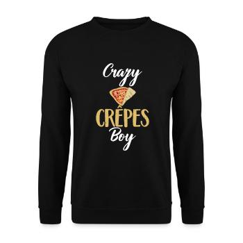 Crepe Gifts for Crepe Lover - Unisex Sweatshirt - black - Front - Alina (178cm) & Michal (187cm)