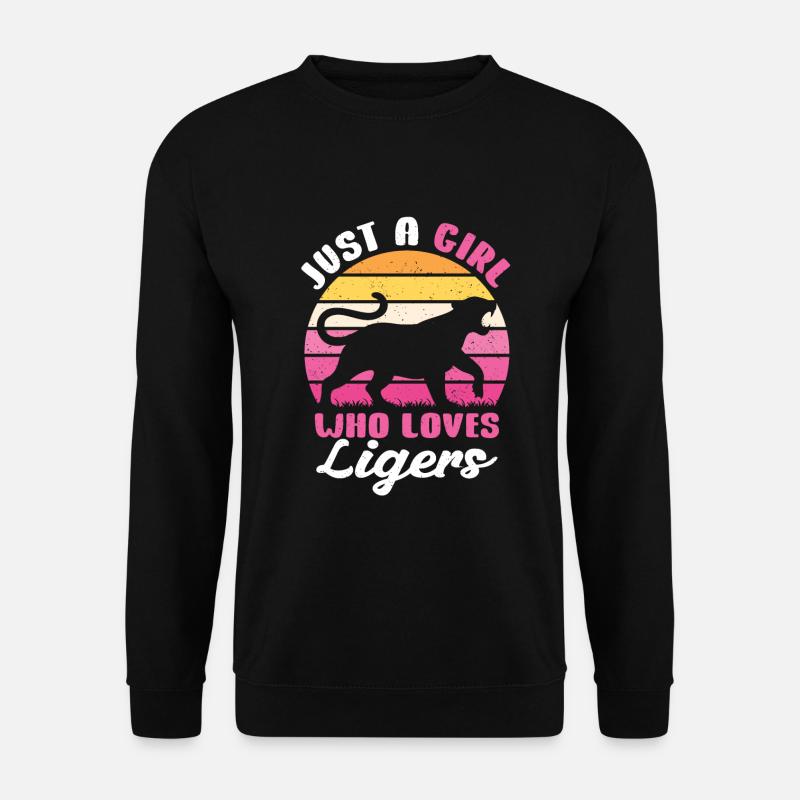 Liger Lustiges Geschenk - Unisex Pullover - Schwarz