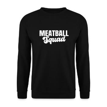 Spaghetti aux boulettes de viande drôle de cadeau italien - Sweat-shirt Unisexe - noir - Devant - Alina (178cm) & Michal (187cm)