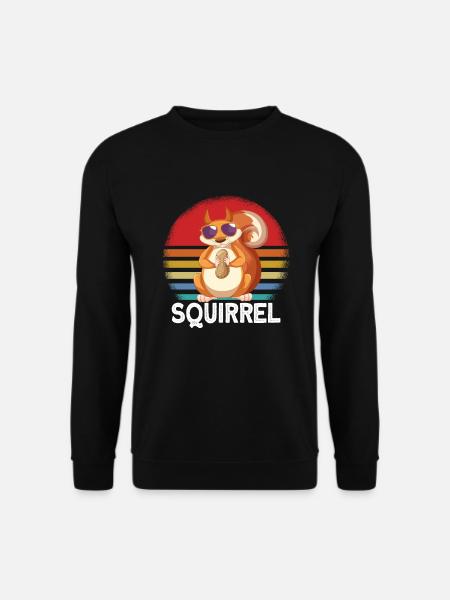 Squirrel Sunglasses - Unisex Sweatshirt - black