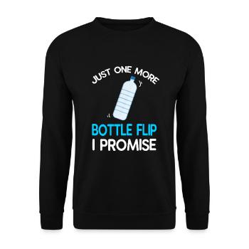 Water Bottel Flipping Gift Bottle - Sweat-shirt Unisexe - noir - Devant - Alina (178cm) & Michal (187cm)