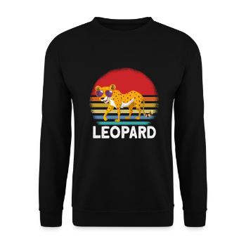 Lunettes de soleil léopard - Sweat-shirt Unisexe - noir - Devant - Alina (178cm) & Michal (187cm)