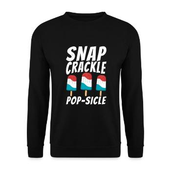 Cadeaux pour amateurs de crème glacée - Sweat-shirt Unisexe - noir - Devant - Alina (178cm) & Michal (187cm)