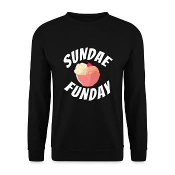 Cadeaux pour amateurs de crème glacée - Sweat-shirt Unisexe - noir - Devant - Alina (178cm) & Michal (187cm)