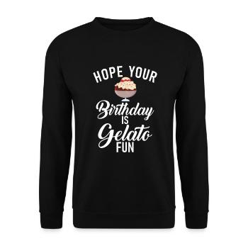 Cadeaux pour amateurs de crème glacée - Sweat-shirt Unisexe - noir - Devant - Alina (178cm) & Michal (187cm)