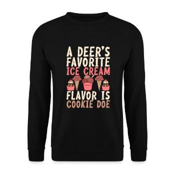 Cadeaux pour amateurs de crème glacée - Sweat-shirt Unisexe - noir - Devant - Alina (178cm) & Michal (187cm)