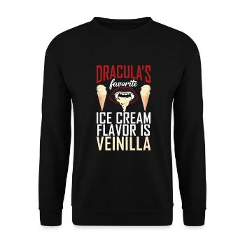 Cadeaux pour amateurs de crème glacée - Sweat-shirt Unisexe - noir - Devant - Alina (178cm) & Michal (187cm)