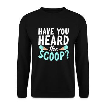 Cadeaux pour amateurs de crème glacée - Sweat-shirt Unisexe - noir - Devant - Alina (178cm) & Michal (187cm)