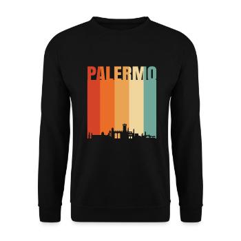 Palerme Italie Skyline - Sweat-shirt Unisexe - noir - Devant - Alina (178cm) & Michal (187cm)