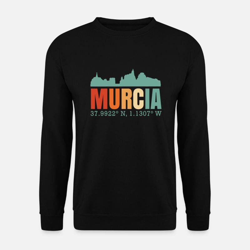Murcia Spanien Skyline - Unisex Pullover - Schwarz