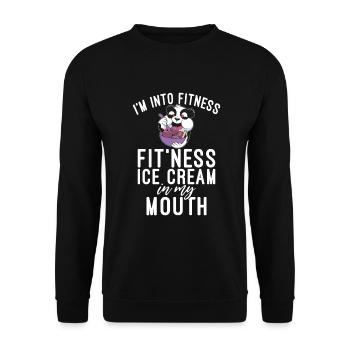 Cadeaux pour amateurs de crème glacée - Sweat-shirt Unisexe - noir - Devant - Alina (178cm) & Michal (187cm)