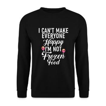Cadeaux pour amateurs de crème glacée - Sweat-shirt Unisexe - noir - Devant - Alina (178cm) & Michal (187cm)