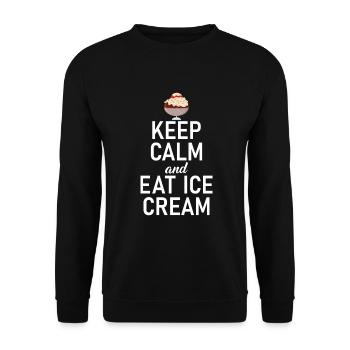 Cadeaux pour amateurs de crème glacée - Sweat-shirt Unisexe - noir - Devant - Alina (178cm) & Michal (187cm)