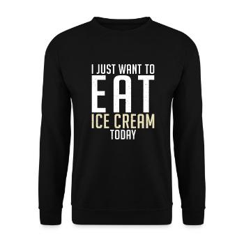Cadeaux pour amateurs de crème glacée - Sweat-shirt Unisexe - noir - Devant - Alina (178cm) & Michal (187cm)