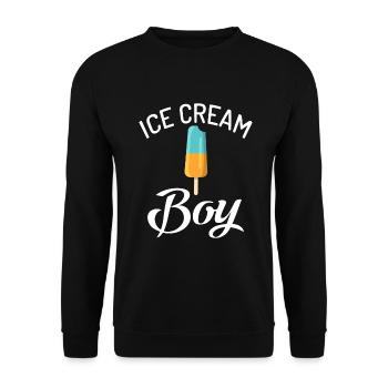 Cadeaux pour amateurs de crème glacée - Sweat-shirt Unisexe - noir - Devant - Alina (178cm) & Michal (187cm)