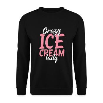Cadeaux pour amateurs de crème glacée - Sweat-shirt Unisexe - noir - Devant - Alina (178cm) & Michal (187cm)