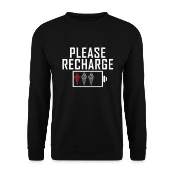 Cadeaux pour amateurs de crème glacée - Sweat-shirt Unisexe - noir - Devant - Alina (178cm) & Michal (187cm)