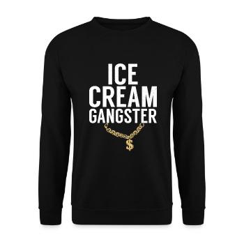 Cadeaux pour amateurs de crème glacée - Sweat-shirt Unisexe - noir - Devant - Alina (178cm) & Michal (187cm)
