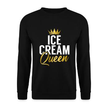 Cadeaux pour amateurs de crème glacée - Sweat-shirt Unisexe - noir - Devant - Alina (178cm) & Michal (187cm)