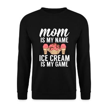 Cadeaux pour amateurs de crème glacée - Sweat-shirt Unisexe - noir - Devant - Alina (178cm) & Michal (187cm)