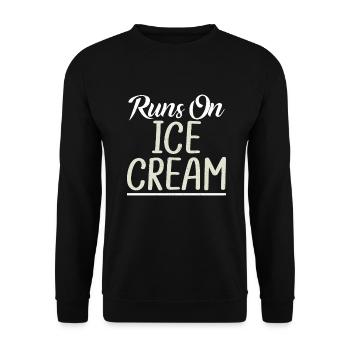 Cadeaux pour amateurs de crème glacée - Sweat-shirt Unisexe - noir - Devant - Alina (178cm) & Michal (187cm)