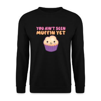 Cookie Lover Gifts - Unisex Sweatshirt - black - Front - Alina (178cm) & Michal (187cm)
