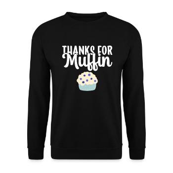 Cookie Lover Gifts - Unisex Sweatshirt - black - Front - Alina (178cm) & Michal (187cm)