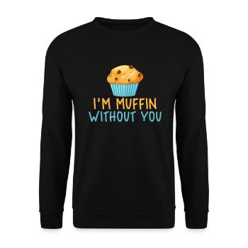 Cookie Lover Gifts - Unisex Sweatshirt - black - Front - Alina (178cm) & Michal (187cm)