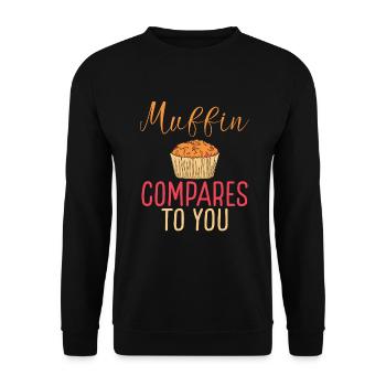 Cadeaux Cookie Lover - Sweat-shirt Unisexe - noir - Devant - Alina (178cm) & Michal (187cm)