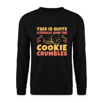 Cookie Lover Gifts - Unisex Sweatshirt - black - Front - Alina (178cm) & Michal (187cm)